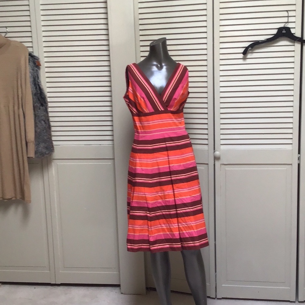 Talbots Women’s Striped sun dress 6P